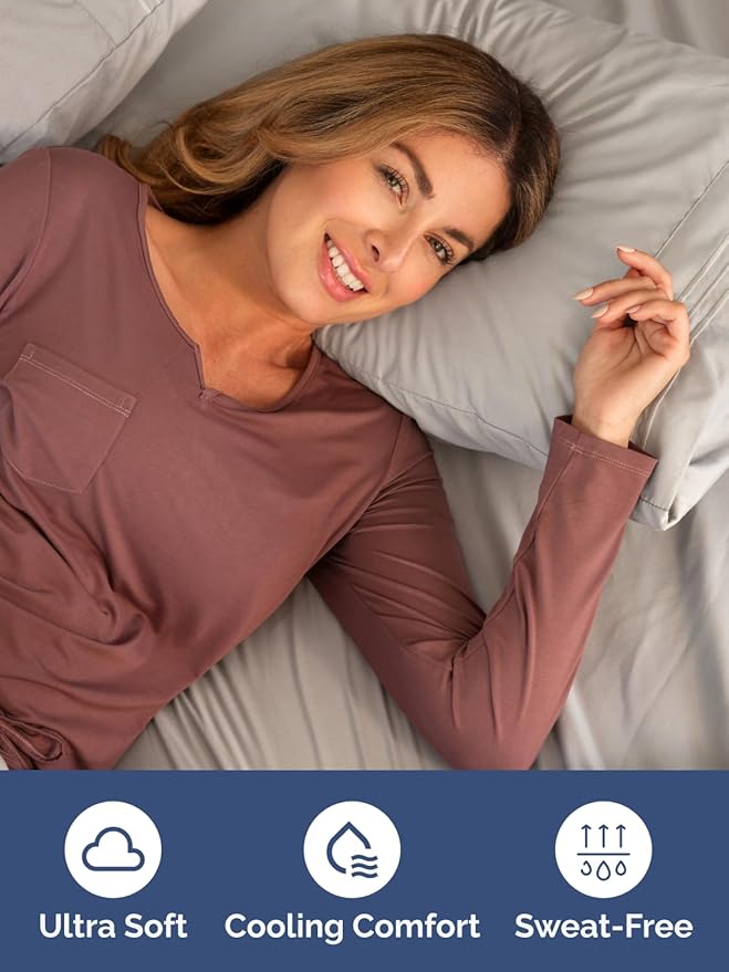 Extra Deep Full Fitted Sheet - Hotel Luxury Single Fitted Sheet Only - Easily Fits 18 inch to 24 inch Mattress - Ultra Soft, Wrinkle & Fade Free w/Extra Deep Pockets - Breathable & Comfy - Light Grey