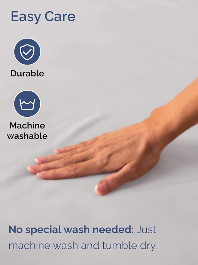 Extra Deep King Fitted Sheet - Hotel Luxury Single Fitted Sheet Only - Easily Fits 18 inch to 24 inch Mattress - Ultra Soft, Wrinkle & Fade Free w/Extra Deep Pocket - Breathable & Comfy - French Grey