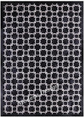 Modern Design Premium Cowhide Leather Carpet with Chevron Pattern, Area Rug (Black/Grey/White, 9'6"x14'0)