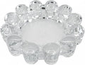 Alice Lane Original Bubble Candle Dish – Chic Clear Glass Candle Dish for Home Decor – Decorative Modern Candle Holder for Small Candles & Diffusers