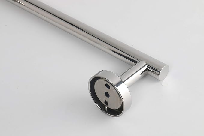 TocTen Bath Towel Bar - Thicken SUS304 Stainless Steel Bathroom Towel Holder, Towel Rod for Bathroom Heavy Duty Wall Mounted Towel Rack Hanger (12IN, Chrome)