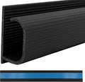 Electriduct Small J Channel Cable Raceway Self Adhesive Desk Cord Organizer and Wire Manager for Computer, Gaming and Entertainment Centers - Black - 46" - 2 Pack
