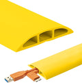 Bates- Floor Cord Cover, 30ft, Cable Cavity 0.6" (W) x 0.31" (H), Heavy Duty Wire Protector, PVC Extension Cords Hider, Protect Cords, Prevent Cable Trips, Cord Hider for Office, Home, Outdoor