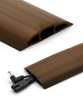 Bates- Floor Cord Cover, 10ft, Cable Cavity 0.6" (W) x 0.31" (H), Heavy Duty Wire Protector, PVC Extension Cords Hider, Protect Cords, Prevent Cable Trips, Cord Hider for Office, Home, Outdoor