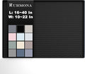 URMONA 22'' x 19'' Waterproof Silicone Under Sink Mat Cabinet and Counter Protector, Shelf Liner for Kitchen and Bathroom, Storage and Organizers, Litter Mat, Pet Cat Puppy Essentials（Black）