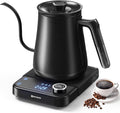 Gooseneck Electric Kettle HIYAKOI with ±1℉ Temperature Control, Pour Over Kettle for Coffee & Tea, 1200W Rapid Heating, Stainless Steel Water Boiler with 12H Keep Warm & Built-in Timer, 0.8L/27oz