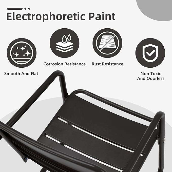 MELLCOM 3 Piece Patio Set, Small Patio Furniture Set
