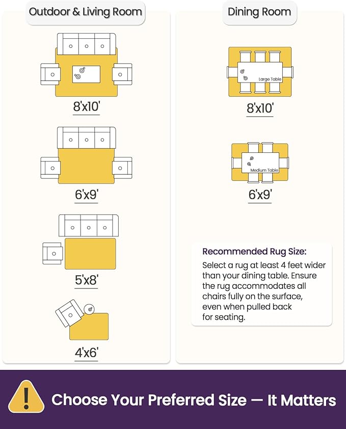 DEXI Jute Rug Natural Fiber 4x6, Braided Woven Area Rugs No Shed, Soft Neutral Rustic Carpet Mat for Indoor Entryway Outdoor Patio Dining Living Room Bedroom Farmhouse, Beige/Natural