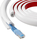 78" Side Buckle Cable Hider for 1 Cords,Extension Cord Covers for Wires On Wall,Adhesive Cord Hider for Wall Mount Tv, Wire Channel for Cable Concealer,Cable Raceway Home & Office,White