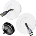VCELINK in Wall Cable Management Kit (3.79 inch/96 mm) with Hole Saw Drill Attachment and Mounting Brackets, Hide TV Cords for Network, HDMI, Coax, Speaker Cables, 2-Pack