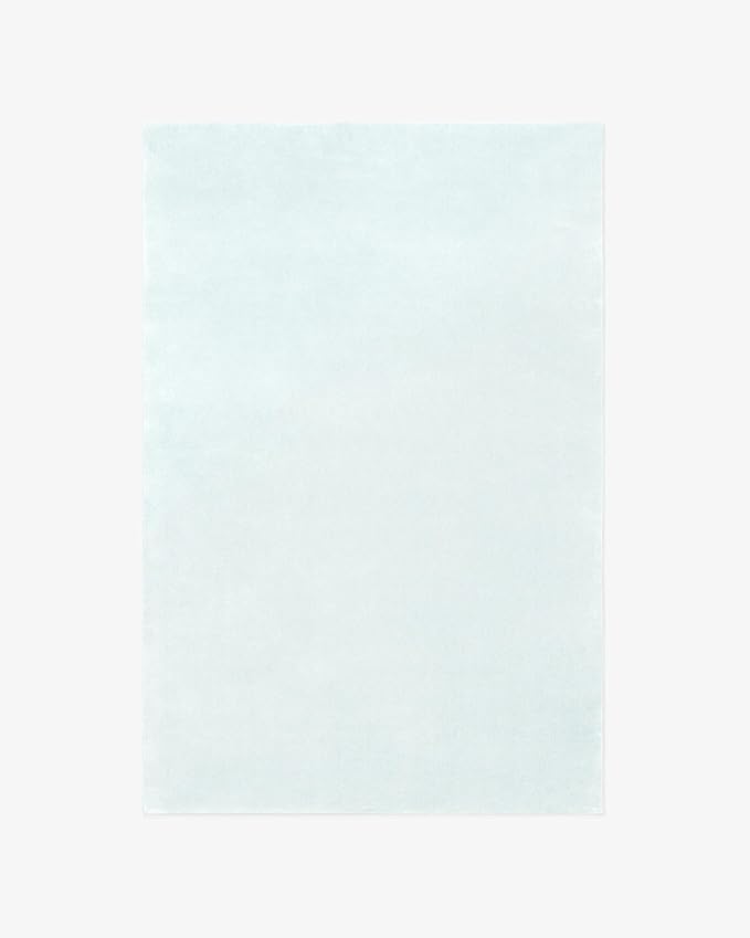 Hand-Tufted Wool Rectangle Area Rug – Soft Premium Wool Carpet for Living Room, Bedroom & Home Décor – 8X12 ft| Powder Blue – Durable, Non-Slip Backing, Handcrafted Rug