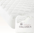 100% Cotton Organic Mattress Pad - Luxury Quilted Mattress Topper Protector Plush & Breathable Machine Washable Design - Fairtrade & GOTS Certified Premium 400GSM Thick with Deep Pocket (Twin)