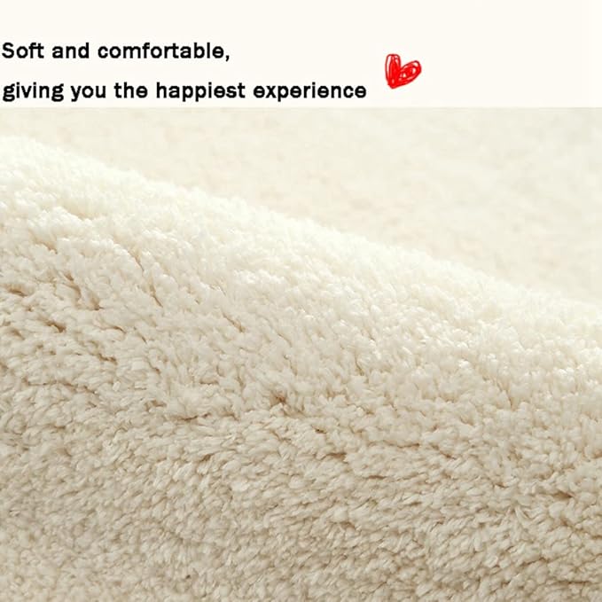 Soft Cashmere Area Rug Luxury Bedside Carpet Bedroom Living Room Mats Solid Color Children's Room Rugs Runner Carpets Indoor Mats Home Décor White Gray Red 4' X 6'