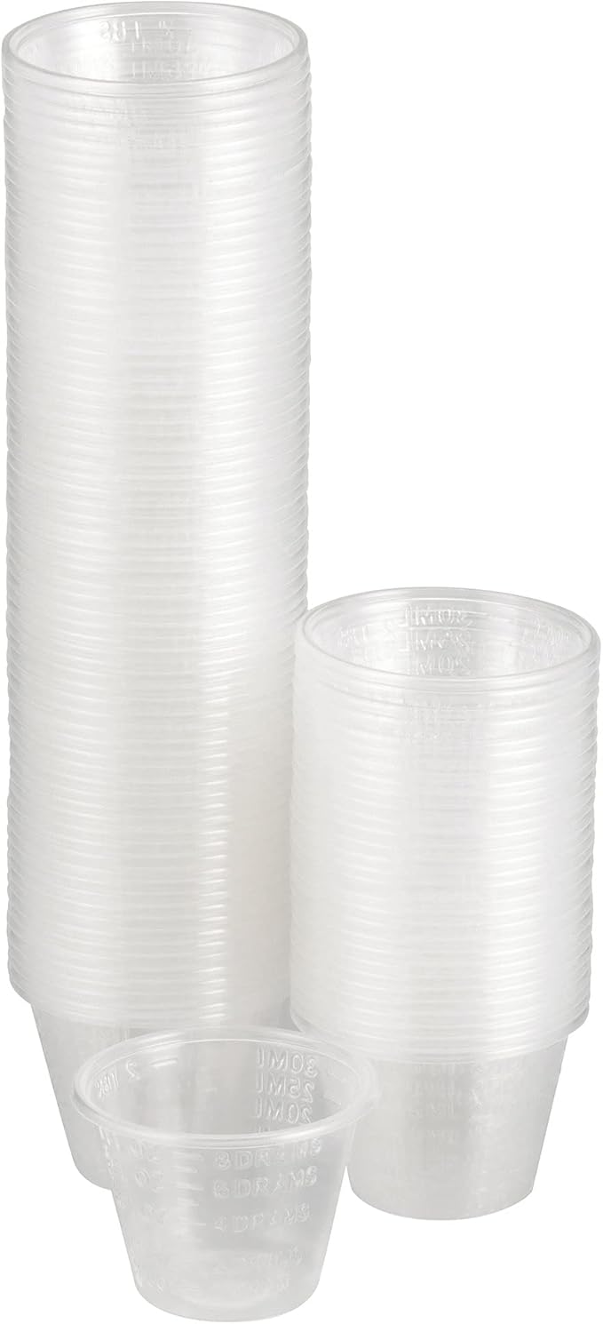 McKesson Medicine Cups, Small, Clear, Mixing, Resin, 1 oz, 30 mL, 5000 ct