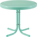 Crosley Furniture Griffith Weather Resistant Retro Metal Outdoor Side Table