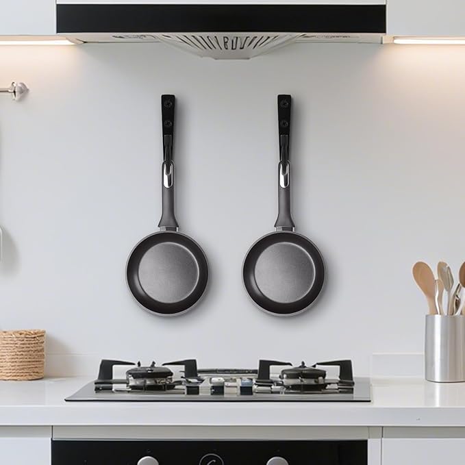 5Pcs Large Size Heavy Duty Wall Hooks, Coat Hooks, Wall Hooks for Hanging Pans, Backpacks, Coats, Garage Items (Black)