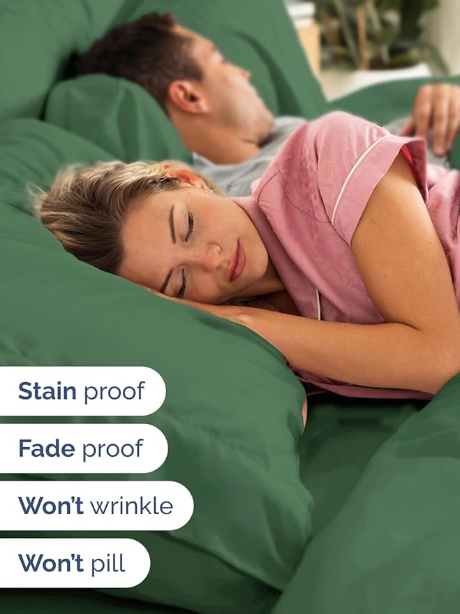Extra Deep Pocket Twin XL Sheets - 3 Piece Breathable & Cooling Bed Sheets - Hotel Luxury Bed Sheet Set - Soft, Wrinkle Free & Comfy - Easily Fits Extra Deep Mattresses - Emerald Green Sheets Set
