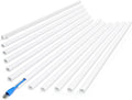 ZhiYo 204in Cord Covers for Wires on Wall, One Small Cord Hider Wall, Self-Adhesive TV Cable Hider, Paintable Wire Covers for Cords, White Cable Management Raceway Kit, 12x L17in W0.5in H0.3in