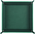 Valet Tray Desktop Storage Organizer – Vegan Leather Catchall Tray Bedside Vanity Tray Nightstand Caddy Holder for Remote Controller, Watch, Keys, Phone, Wallet, Coin, Jewelry, Midnight Green
