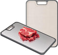 Ghims 2IN1 Titanium Cutting Boards for Kitchen,Metal Cutting Boards With Pure Titanium and Wheat Straw PP,Double Sided Chopping Board with Juice Groove Dishwasher Safe Easy to Clean Non Toxic 15"X10"
