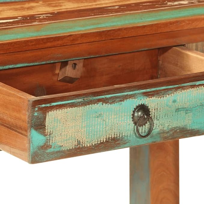 Console Table 43.3"x11.8"x29.5" Solid Wood Reclaimed End Table NightstandsSofa