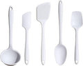 GIR: Get It Right 5 Piece Silicone Ultimate Kitchen Utensils Set - Ladle, Spatula, Flip, Spoon & Spoonula - Non-Toxic Cooking Utensils for Nonstick Cookware, Cooking and Baking - Studio White