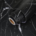 practicalWs 23.6''×118'' Marble Contact Paper Black/White Peel and Stick