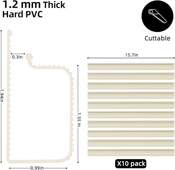 YECAYE 157in Cable Management, Cord Organizer,Easy Install Self-Adhesive Cable Organizer,Cord Management, Desk Wire Holder for Office Organization,Child and Pet Proofing, Beige