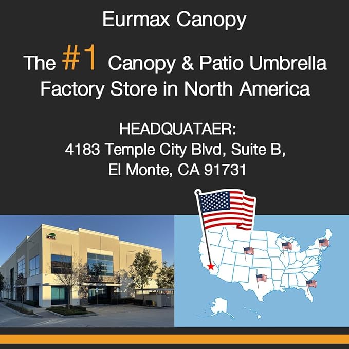 Eurmax USA 8x8ft Pop Up Canopy, Commercial Instant Tent for Outdoor Events, Patented No-Tip Rolling Storage Bag with 4 Sandbags, UV & Water Resistant, Heavy Duty Portable Shelter Gazebo,Purple