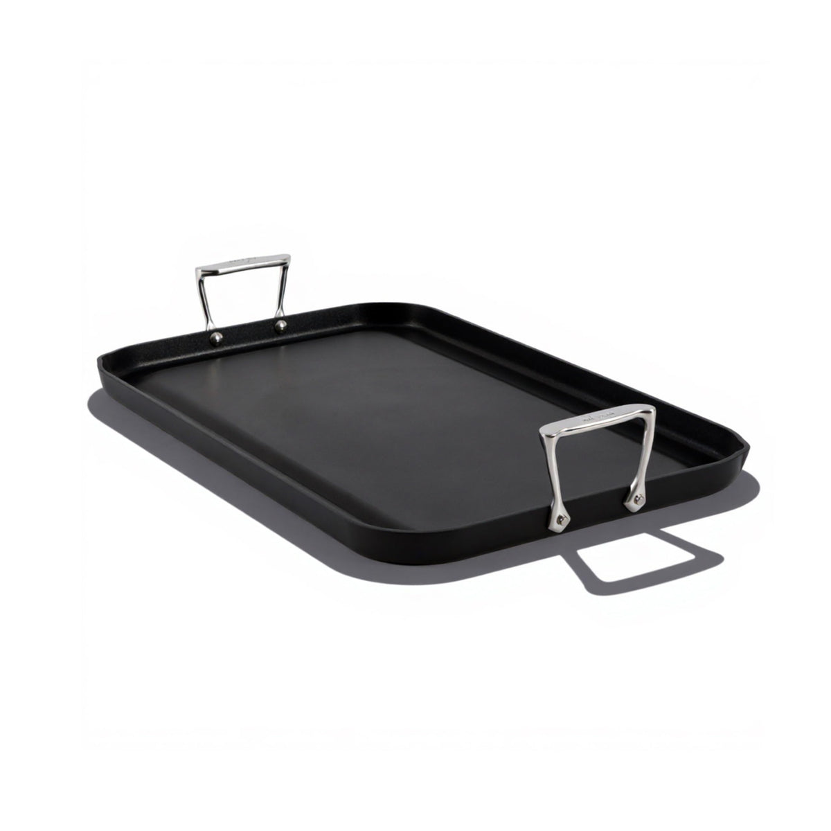 All-Clad HA1 Hard Anodized Nonstick Griddle 13x20 Inch Oven Broiler Safe 500F Pots and Pans, Cookware Black