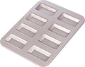 CHEFMADE Financier Cake Pan, 8-Cavity Non-Stick Muffin Pan Biscuits Cookies Bakeware for Oven Baking (Champagne Gold)