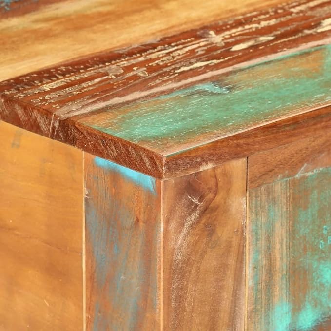 Console Table 43.3"x11.8"x29.5" Solid Wood Reclaimed End Table NightstandsSofa