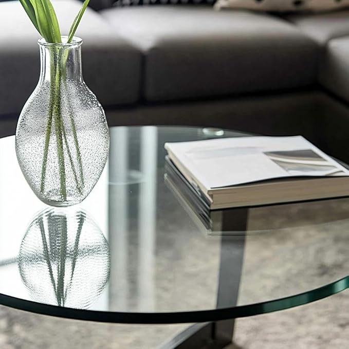 14" Round Tempered Glass Table Top