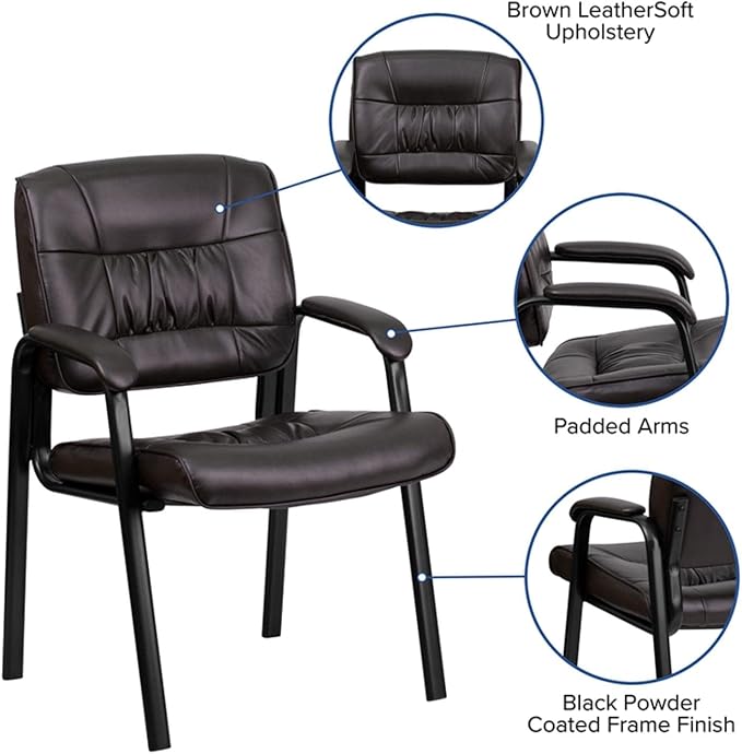 Flash Furniture Haeger LeatherSoft Tufted Executive Reception Chair