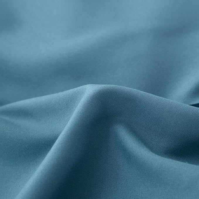 Bed Skirt King Size Ruffled Bed Skirts with Split Corners, 14 Inch Drop Dust Ruffle Bed Skirts with Platform, Teal Blue, 14'' King