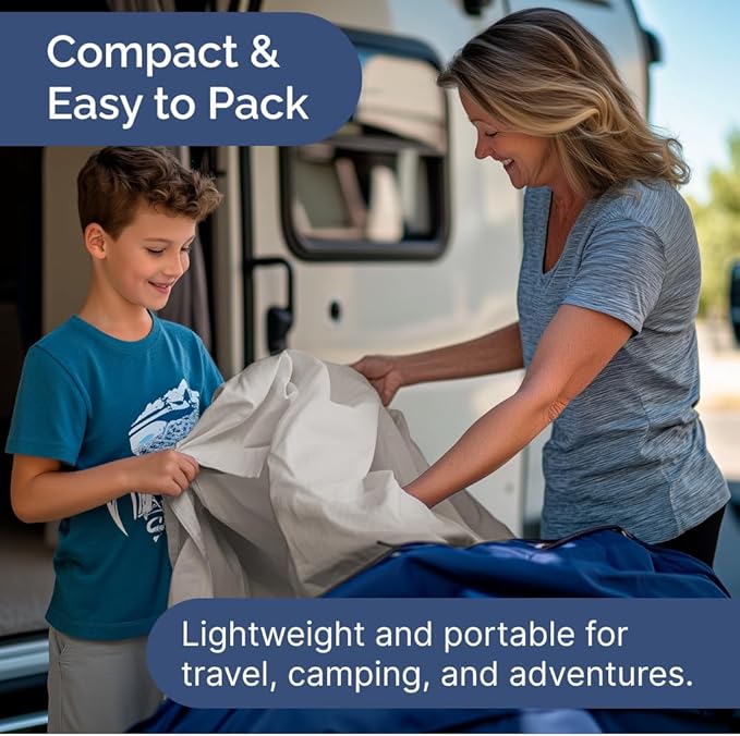 Cot Sheet Set 30” x 75” – 4 Piece Cot Size Narrow Twin Mattress Sheets – Ideal for Camper Bunk, RVs, Bunks, Day Care & Camping - Fits 6” to 10” Mattress, Ultra-Soft, Breathable & Cooling - Light Grey