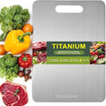 Katuchef Titanium Cutting Board for Kitchen, Pure Katu chef Titanium Cutting Boards, Double Sided Non Toxic Chopping Board for Cutting Meat Vegetable Fruit,Easy to Clean(XL:17.32L*11.81W)