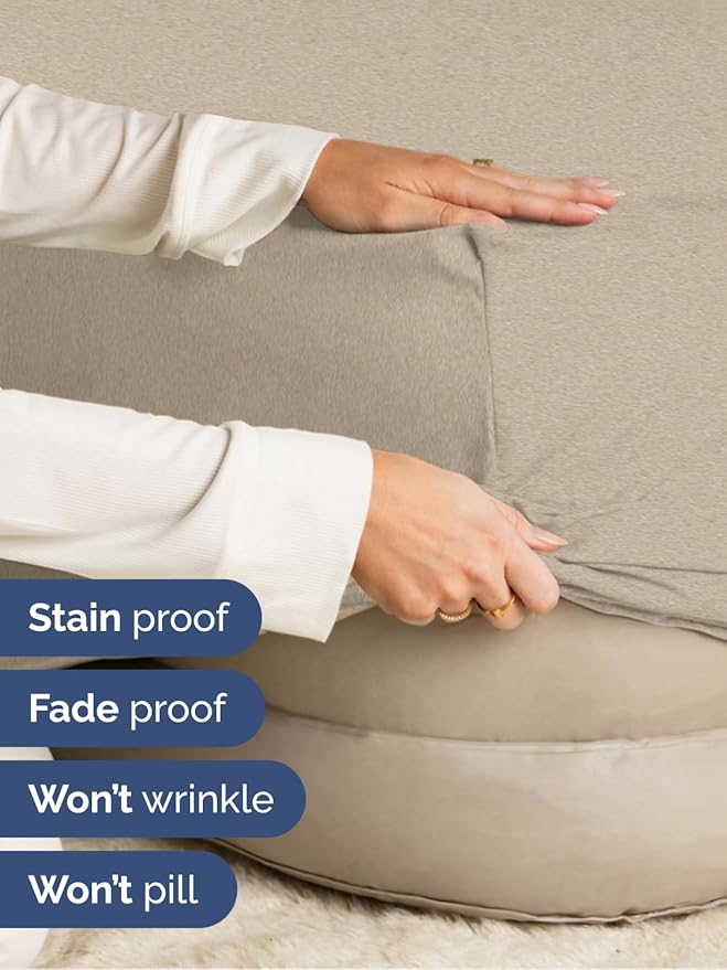 Extra Deep Twin XL Fitted Sheet - Hotel Luxury Single Fitted Sheet Only - Easily Fits 18 to 24 inch Mattress - Soft, Wrinkle & Fade Free with Extra Deep Pockets - Breathable & Comfy - Heathered Beige