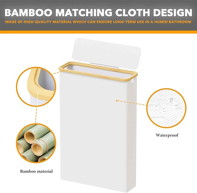 SpaceAid Extra Large Toilet Paper Storage with Lid, Hold up to 24 Regular Rolls or 18 Mega Rolls, Slim Toilet Paper Basket Holder Bin Container, Bathroom Accessories Organizer, White