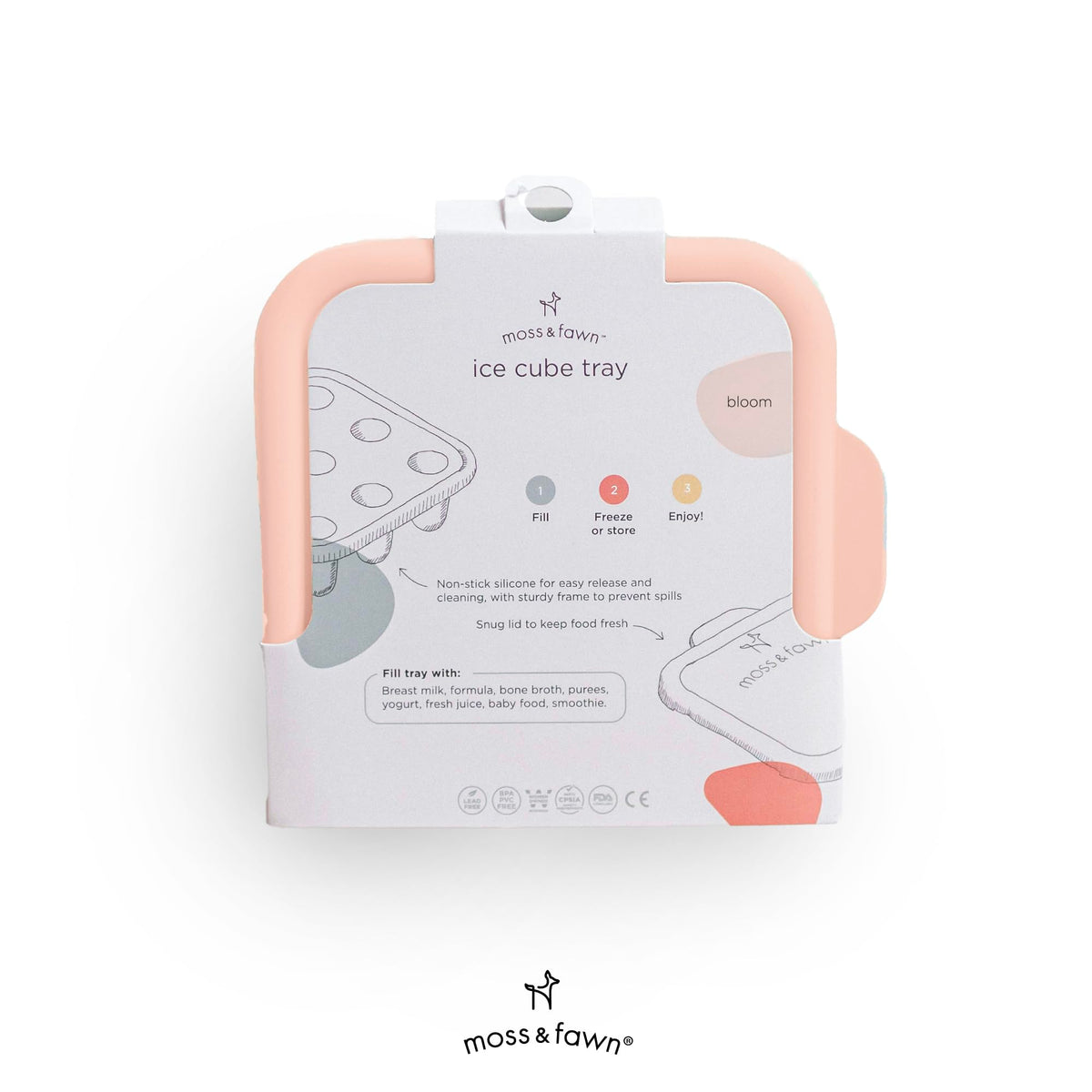 Moss and Fawn Ice Cube Tray - Breast Milk Popsicle Mold - Fern