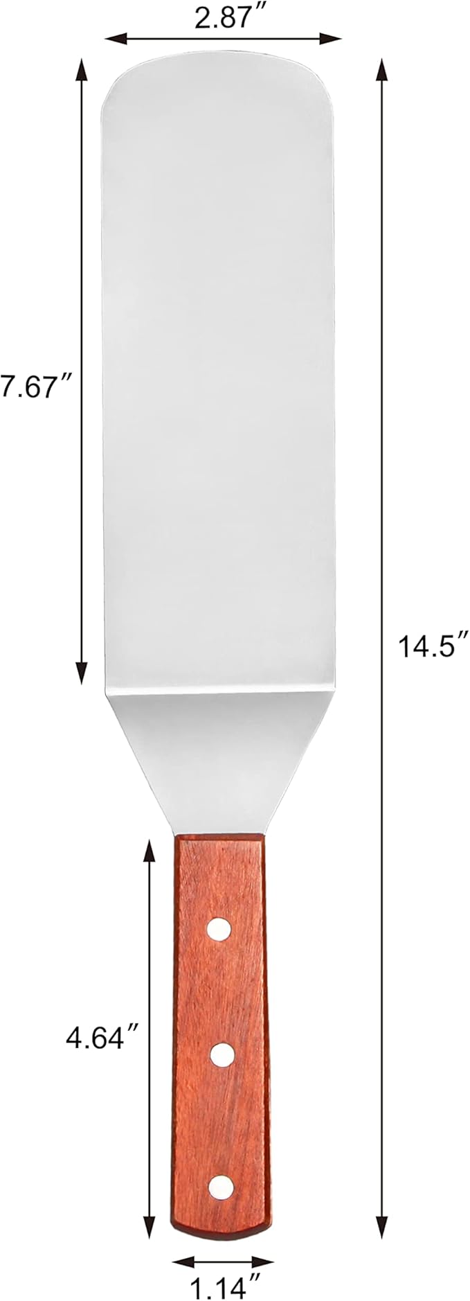 New Star Foodservice 36336 Grill Turner/Spatula, 14.5-Inch