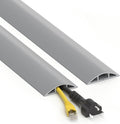 Floor Cord Cover 6ft, Cord Hider Floor Hide Extension Cords, Floor Cable Management Prevent Cable Trips, Floor Cable Cover Wire Covers for Cords, Cable Protector Cord Cavity W0.6in x H0.32in Gray