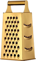 Guiyal Stainless Steel 4 Sides Multifunctional Grater Slicer with Handle