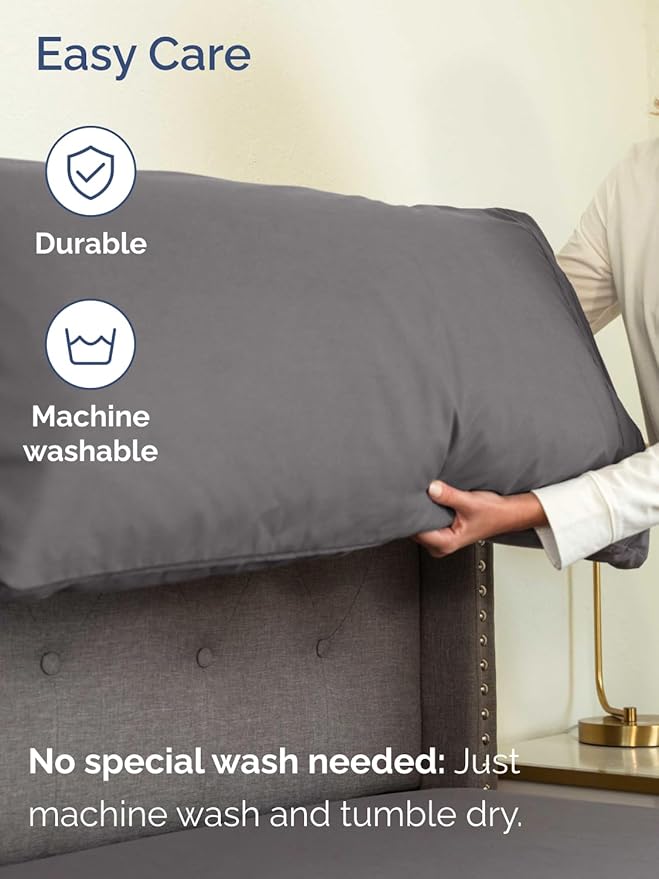 Extra Deep Twin XL Sheet Set - 4 Piece Breathable & Cooling Sheets - Hotel Luxury Bed Sheets Set - Easy & Secure Fit - Soft, Wrinkle Free & Comfy Sheets Set - Grey Sheet Set with Extra Deep Pockets
