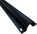 Electriduct 2" Plastic Flanged Wire Guard Cable Raceway - (20 x 5FT Sticks = 100 Feet) - Black