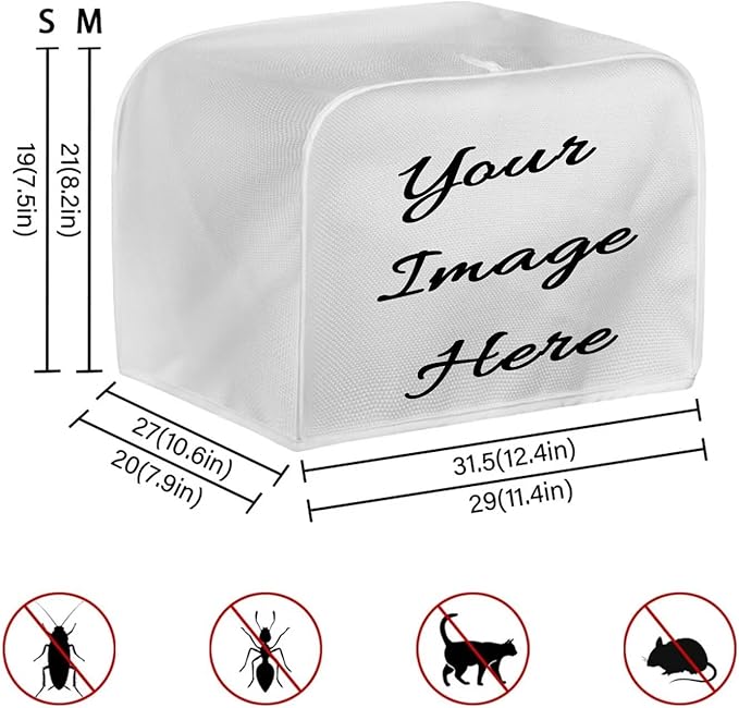 ZFRXIGN Butterfly Toaster Covers 4 Slice Wide Slot Dust Cover Case with Handle Bread Maker Cover Case Small Appliance Covers Toaster Bag Mushroom Moon Night Toaster Cover Purple