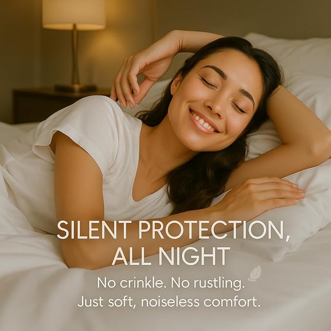 King Size Premium Mattress Protector | 100% Waterproof Tencel Cover | Cooling & Breathable Deep Pocket Mattress Pad King | Noiseless, Hypoallergenic, Soft, Washable Fitted Bed Protector