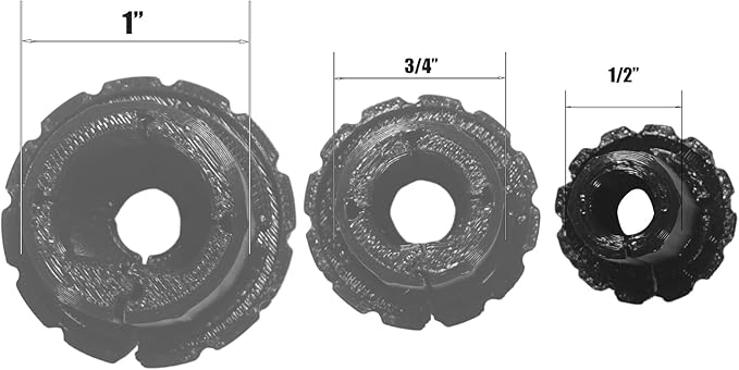 1/2 inch,3/4 inch,1 inch Wall Grommet for Starlink Cables,Starlink Cable Routing Kit,Star Link Accessories,(Black,1/2 inch,1 Pack)