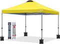 MASTERCANOPY Durable Pop-up Canopy Tent with Roller Bag (10x10, Yellow)