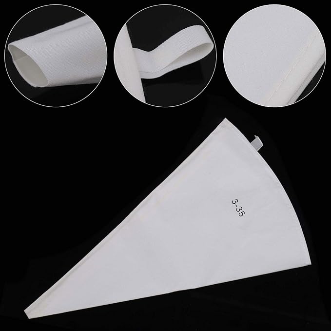 3 Pack Piping Bags Reusable Canvas Pastry Bags 14/16/18 Inch